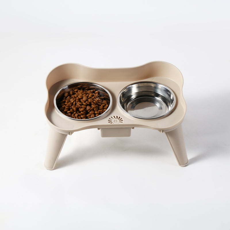 Gibson Home Wags N' Whiskers 2 pc 12oz Stainless Steel Pet Bowl w/ PP Stand - Open Stock w/ Color Label & Shrink Wrap