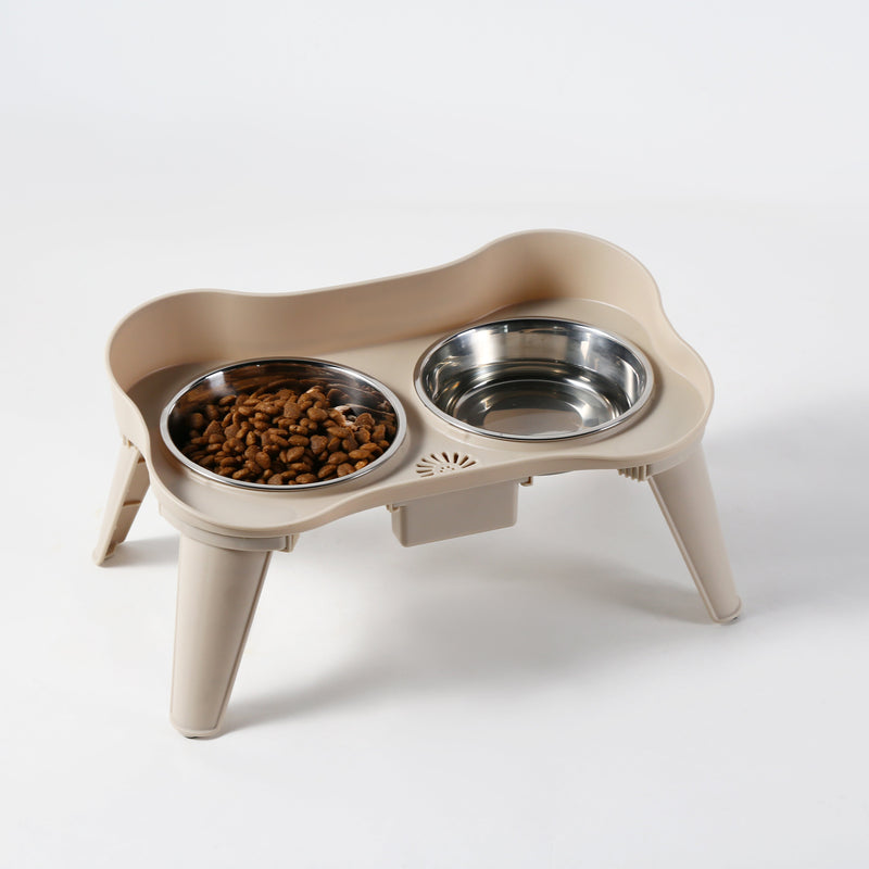 Gibson Home Wags N' Whiskers 2 pc 12oz Stainless Steel Pet Bowl w/ PP Stand - Open Stock w/ Color Label & Shrink Wrap