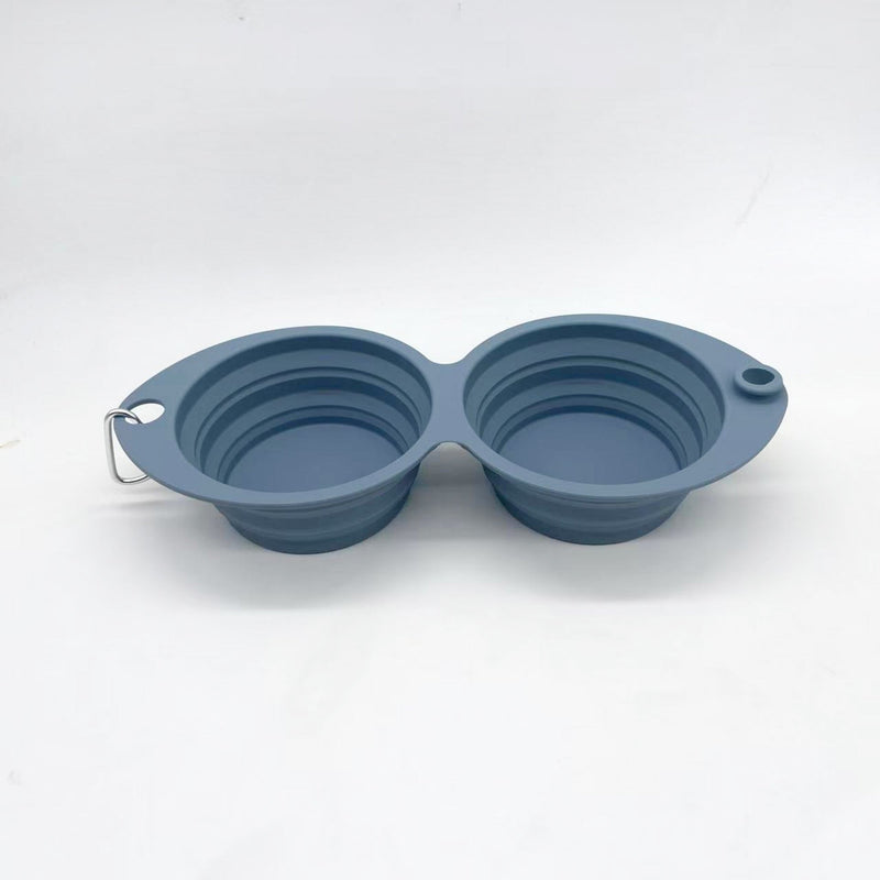 Gibson Home Wanderhound 11.8" Silicone Collapsible Pet Bowl - Open Stock w/ Color Sleeve