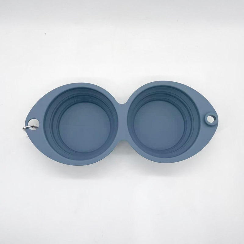 Gibson Home Wanderhound 11.8" Silicone Collapsible Pet Bowl - Open Stock w/ Color Sleeve