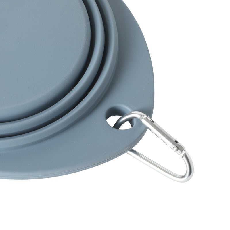 Gibson Home Wanderhound 11.8" Silicone Collapsible Pet Bowl - Open Stock w/ Color Sleeve