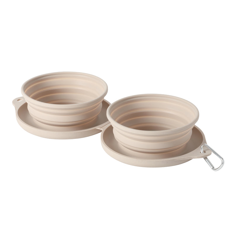 Gibson Home Wanderhound 11.8" Silicone Collapsible Pet Bowl - Open Stock w/ Color Sleeve