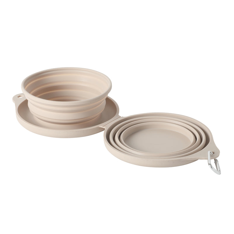 Gibson Home Wanderhound 11.8" Silicone Collapsible Pet Bowl - Open Stock w/ Color Sleeve