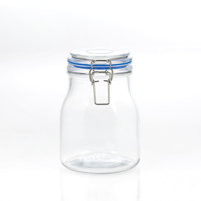 Sur La Table Kitchen Essentials Lyon Court 37oz Glass Canister w/ Lid - Open Stock w/ UPC Label