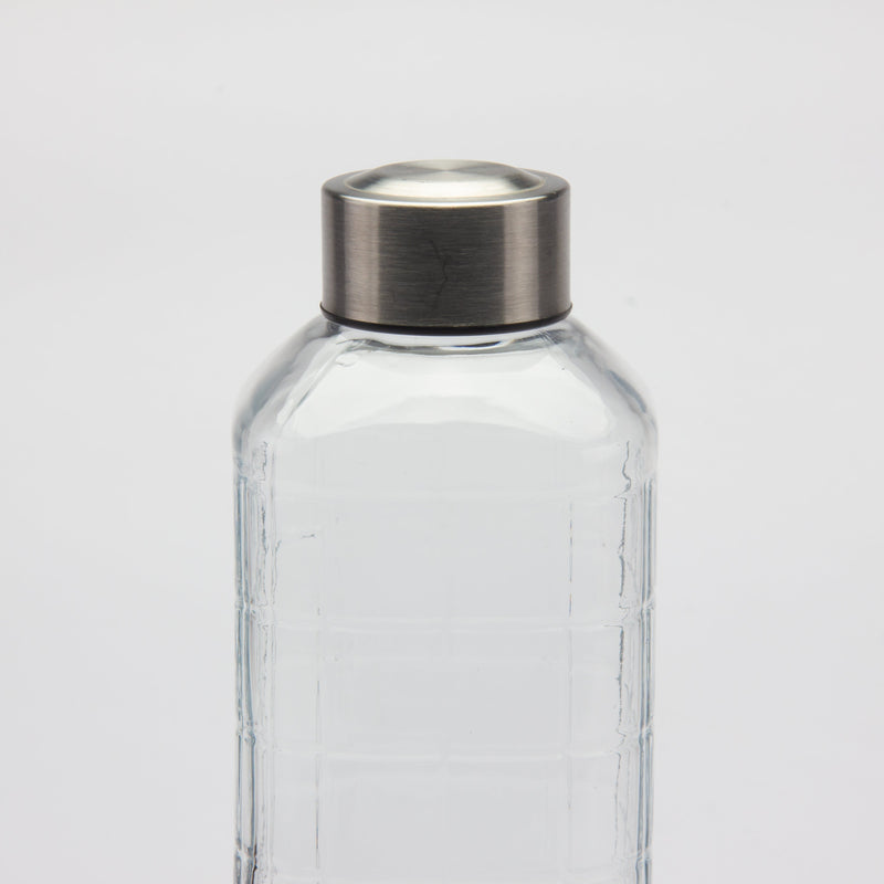 Gibson Home Whistler Peak 33oz Glass Bottle w/ Stainless Steel Lid - Open Stock w/ UPC Label