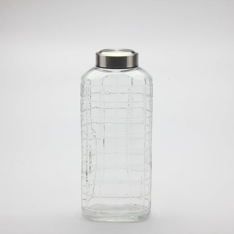Gibson Home Whistler Peak 60oz Glass Bottle w/ Stainless Steel Lid - Open Stock w/ UPC Label