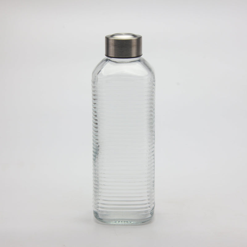 Gibson Home Aspen Heights 33oz Glass Bottle w/ Stainless Steel Lid - Open Stock w/ UPC Label