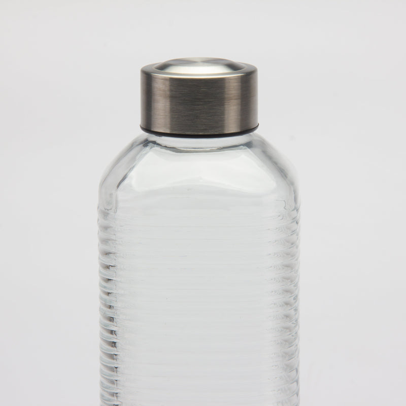 Gibson Home Aspen Heights 33oz Glass Bottle w/ Stainless Steel Lid - Open Stock w/ UPC Label