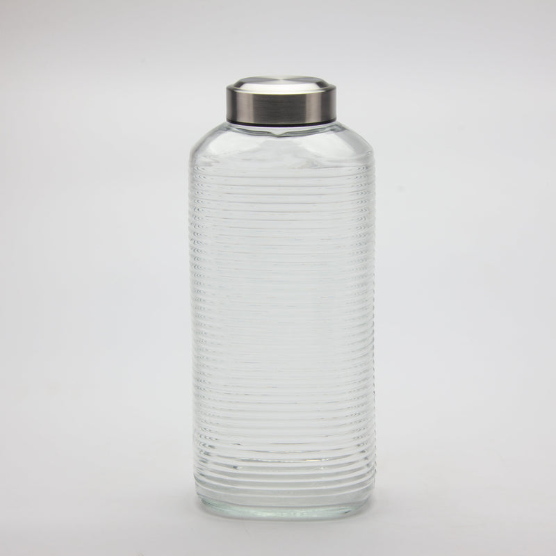 Gibson Home Aspen Heights 60oz Glass Bottle w/ Stainless Steel Lid - Open Stock w/ UPC Label