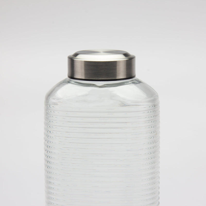 Gibson Home Aspen Heights 60oz Glass Bottle w/ Stainless Steel Lid - Open Stock w/ UPC Label