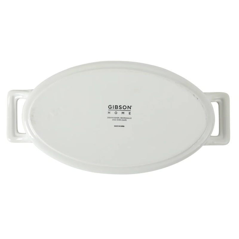 Gibson Elite Gracious Dining 15oz (0.4qt) Porcelain Baker w/ Handles - Color Sleeve