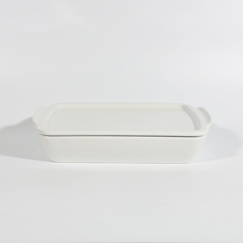Gibson Elite Gracious Dining 1.9qt (1.8 Liter) Solid Color Stoneware Baker w/ Stoneware Lid - Color Sleeve