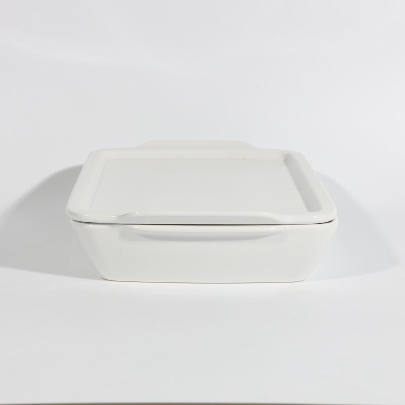 Gibson Elite Gracious Dining 1.9qt (1.8 Liter) Solid Color Stoneware Baker w/ Stoneware Lid - Color Sleeve