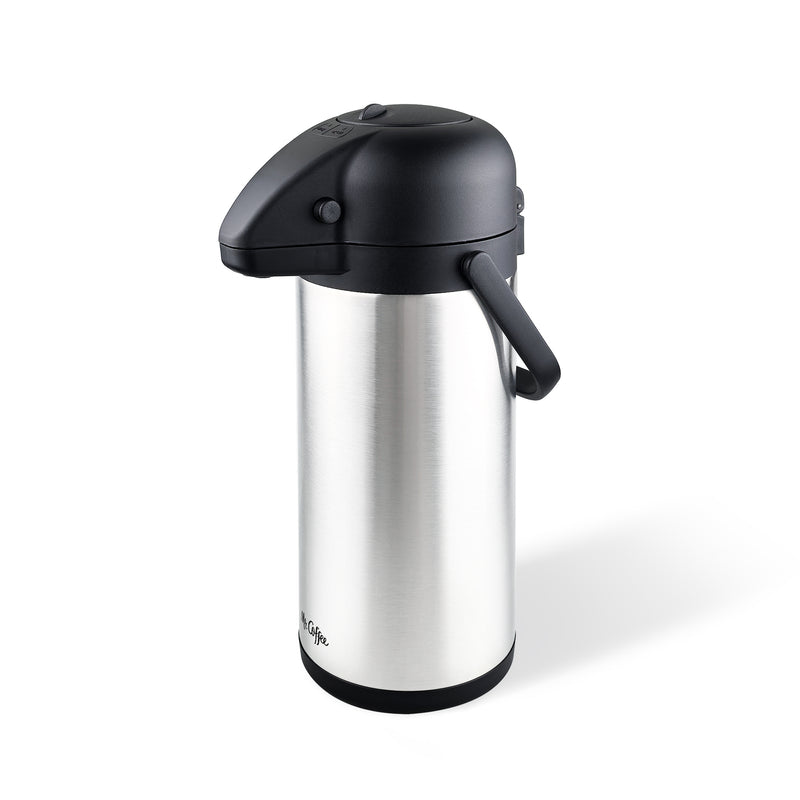 Mr. Coffee Pourlock 3l Stainless Steel Vacuum Coffee Pump Pot w/ Lid - Gift Box