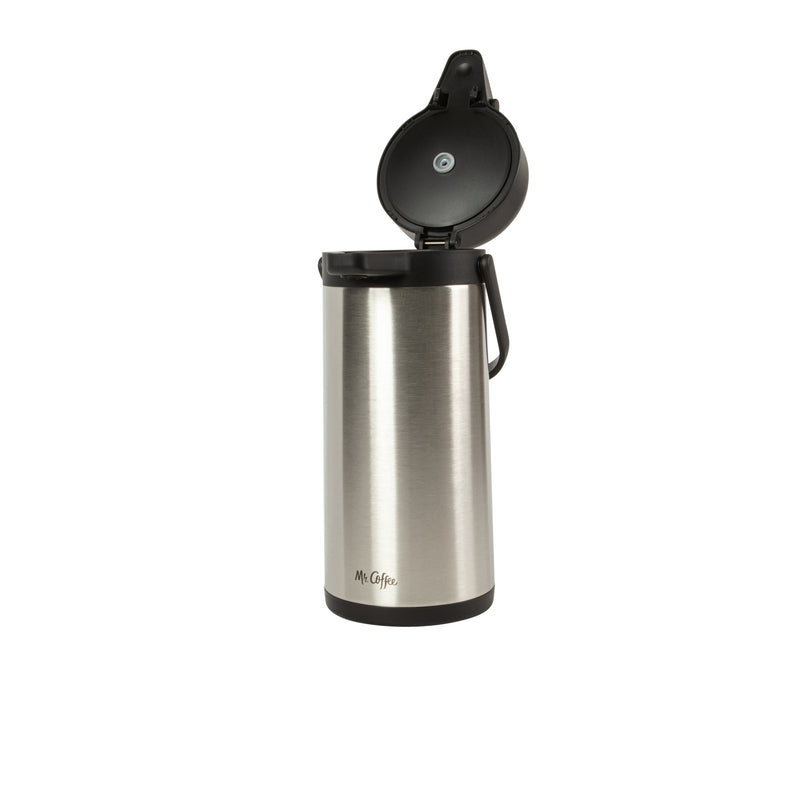 Mr. Coffee Pourlock 3l Stainless Steel Vacuum Coffee Pump Pot w/ Lid - Gift Box