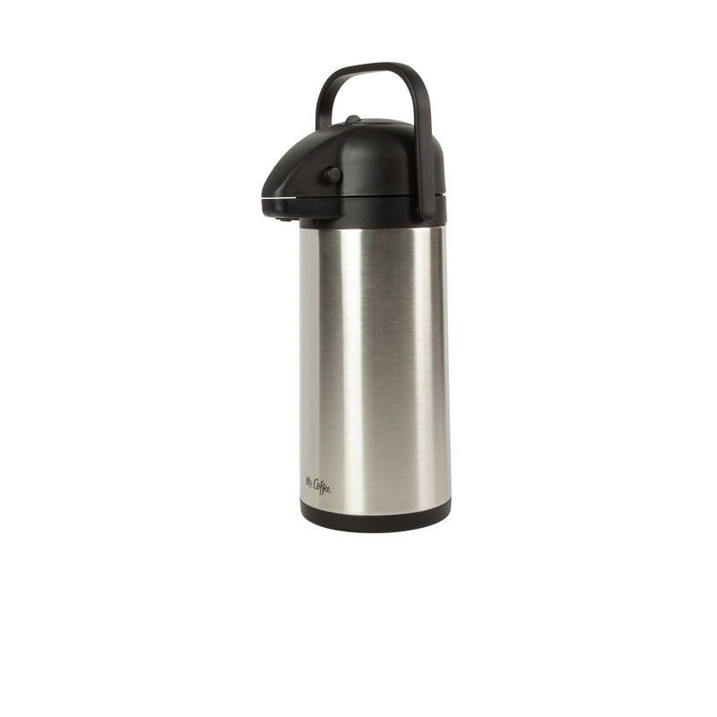 Mr. Coffee Pourlock 3l Stainless Steel Vacuum Coffee Pump Pot w/ Lid - Gift Box