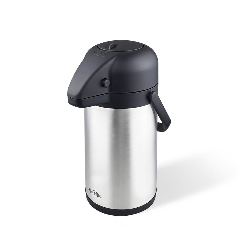 Mr. Coffee Pourlock 2.2l Stainless Steel Vacuum Coffee Pump Pot w/ Lid - Gift Box