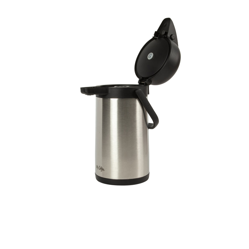 Mr. Coffee Pourlock 2.2l Stainless Steel Vacuum Coffee Pump Pot w/ Lid - Gift Box