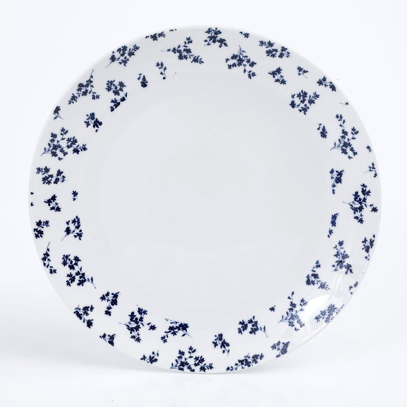 Gibson Home Mountain Thistle 12pc Pad Pad Print Porcelain Dinnerware Set - Gift Box