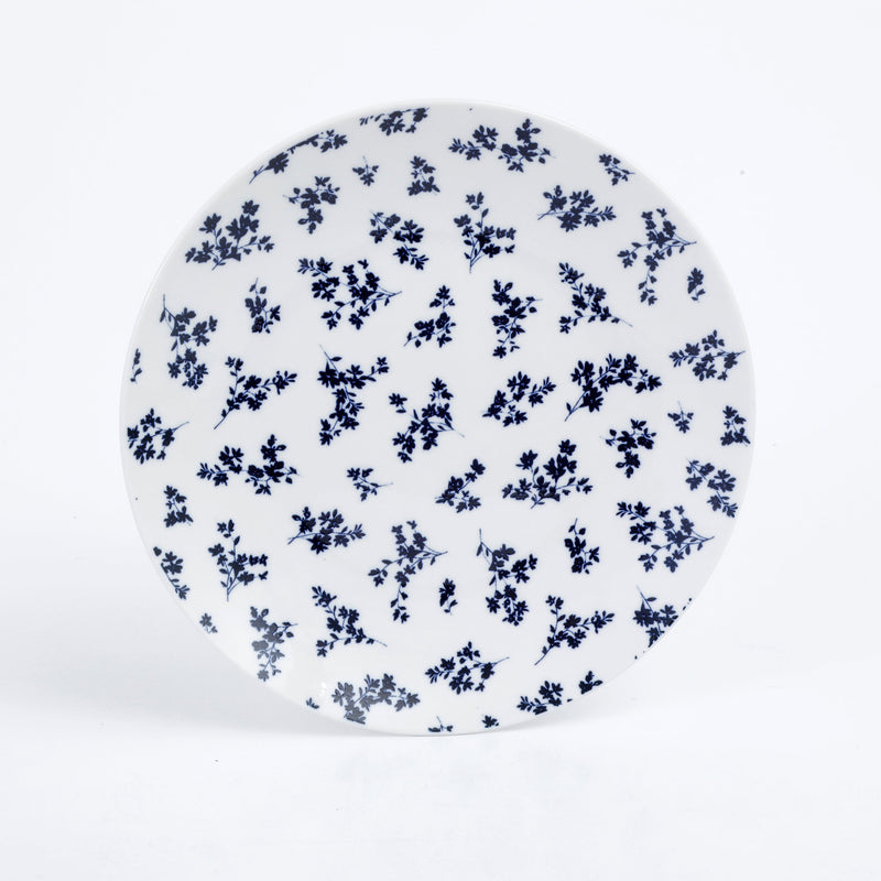 Gibson Home Mountain Thistle 12pc Pad Pad Print Porcelain Dinnerware Set - Gift Box
