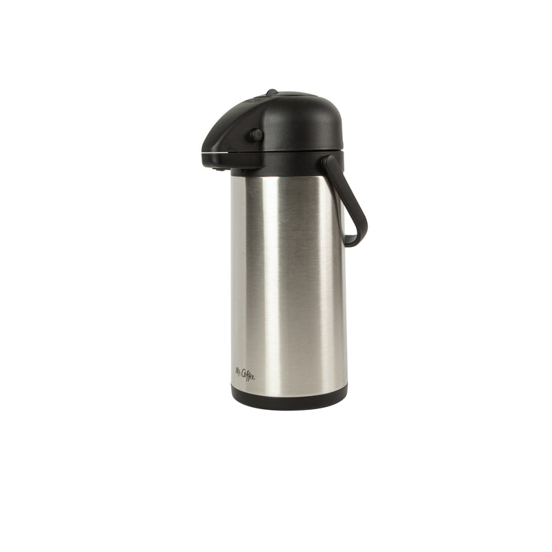 Mr. Coffee Pourlock 3l Stainless Steel Vacuum Coffee Pump Pot w/ Lid - Gift Box