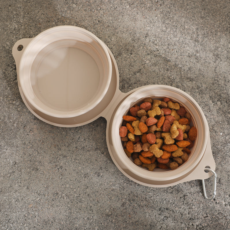 Gibson Home Wanderhound 11.8" Silicone Collapsible Pet Bowl - Open Stock w/ Color Sleeve