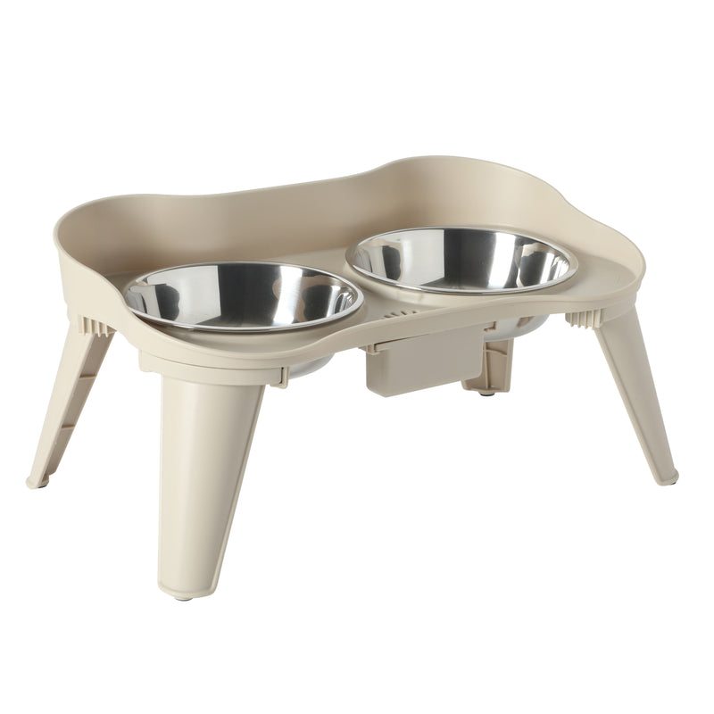 Gibson Home Wags N' Whiskers 2 pc 12oz Stainless Steel Pet Bowl w/ PP Stand - Open Stock w/ Color Label & Shrink Wrap