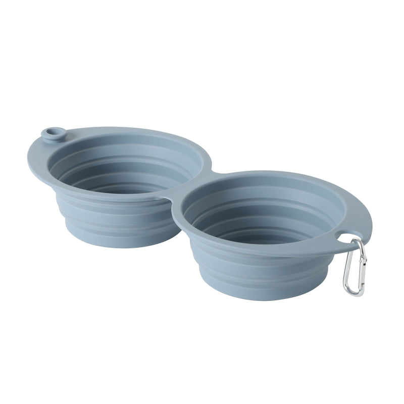 Gibson Home Wanderhound 11.8" Silicone Collapsible Pet Bowl - Open Stock w/ Color Sleeve