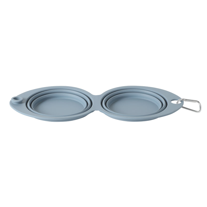 Gibson Home Wanderhound 11.8" Silicone Collapsible Pet Bowl - Open Stock w/ Color Sleeve