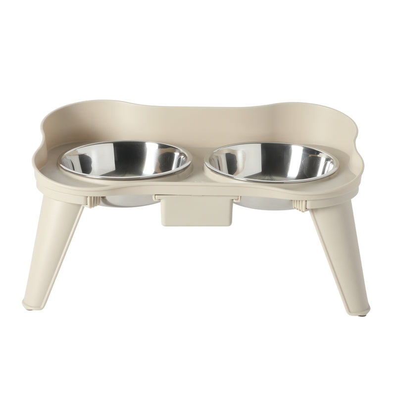 Gibson Home Wags N' Whiskers 2 pc 12oz Stainless Steel Pet Bowl w/ PP Stand - Open Stock w/ Color Label & Shrink Wrap