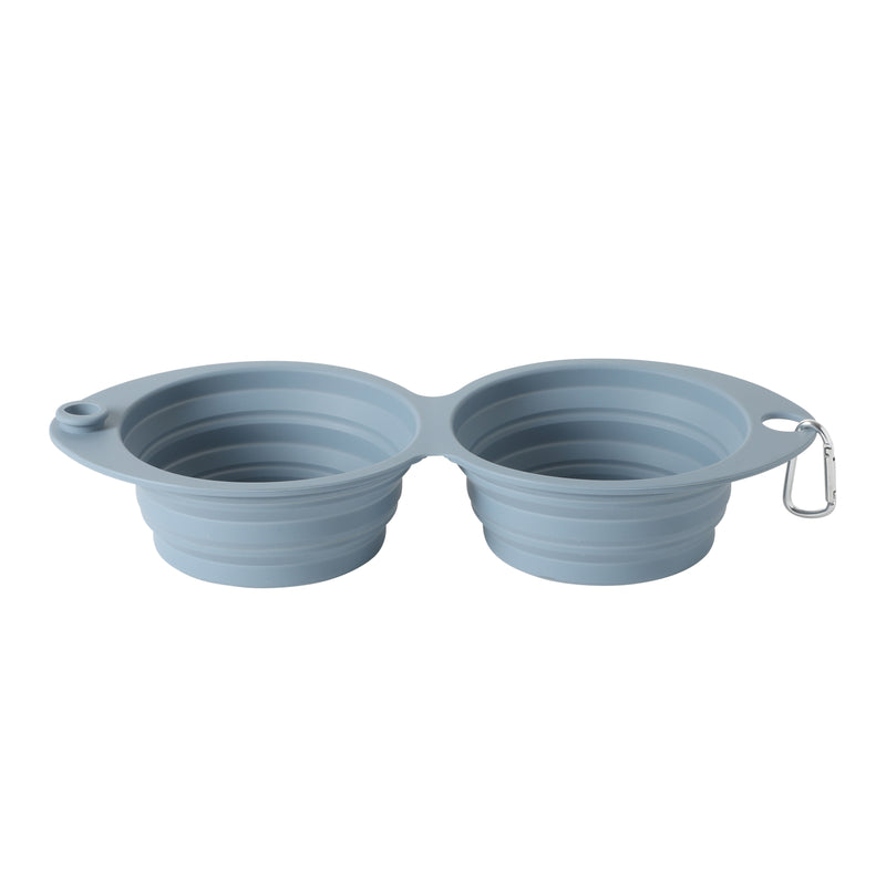Gibson Home Wanderhound 11.8" Silicone Collapsible Pet Bowl - Open Stock w/ Color Sleeve