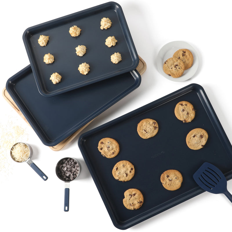Calphalon Legacy 3 pc (18", 15", & 13") Carbon Steel Cookie Sheet Set - Open Stock w/ Color Label