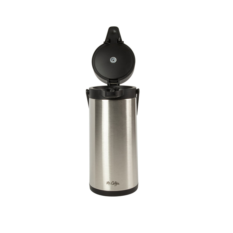 Mr. Coffee Pourlock 3l Stainless Steel Vacuum Coffee Pump Pot w/ Lid - Gift Box