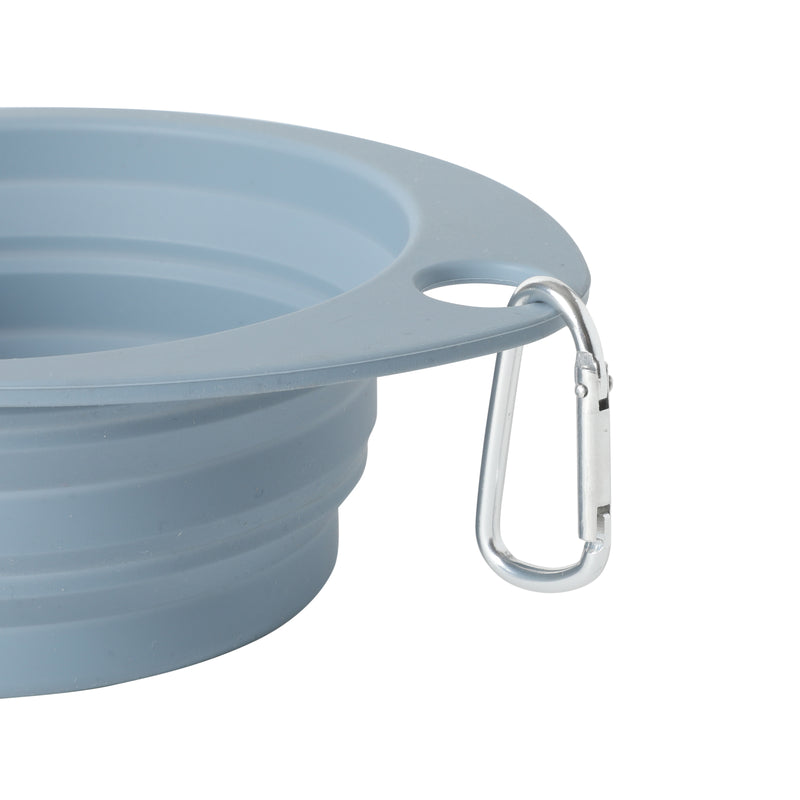 Gibson Home Wanderhound 11.8" Silicone Collapsible Pet Bowl - Open Stock w/ Color Sleeve