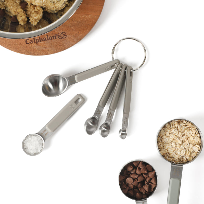 Calphalon Prime 5 pc Stainless Steel Head Measuring Spoons - Open Stock w/ Tie Card