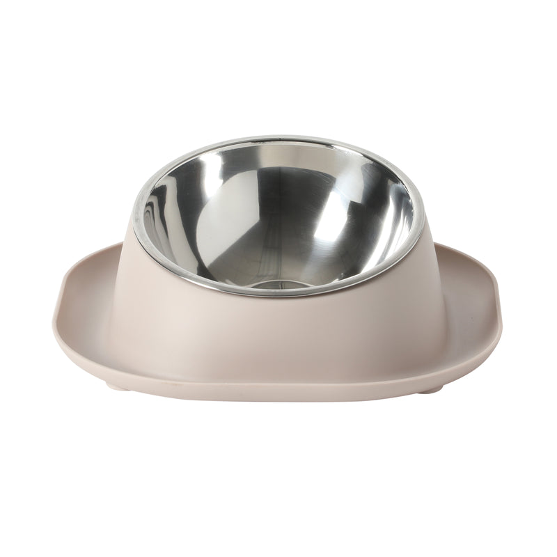 Gibson Home Tummy Tales 8.5" Stainless Steel Pet Bowl w/ PP Stand - Open Stock w/ Color Sleeve