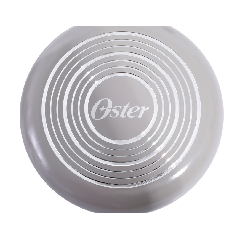 Oster Sutterville Choice 10pc Aluminum Cookware Set w/ Flat Glass Lid - Ceramic Non-Stick Interior - Soft Touch Handle - Gift Box w/ Remailer