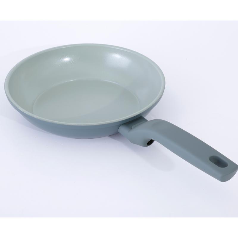 Gibson Home Barnsdall8" Forged Aluminum Frying Pan - Ceramic Nonstick Interior- Soft Touch Handle - Color Label