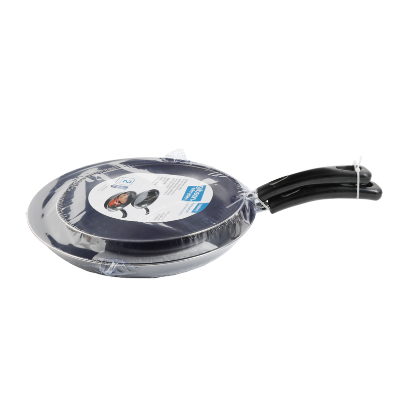 Gibson Home Highberry 2 pc Carbon Steel Fry Pan Set - Shrink Wrap w/ Color Label