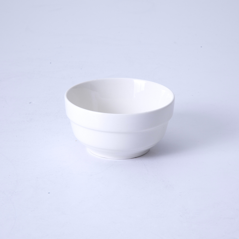 Gibson Home Great Essentials 4pc Bowl Set- White - Fine Ceramic - Color Sleeve