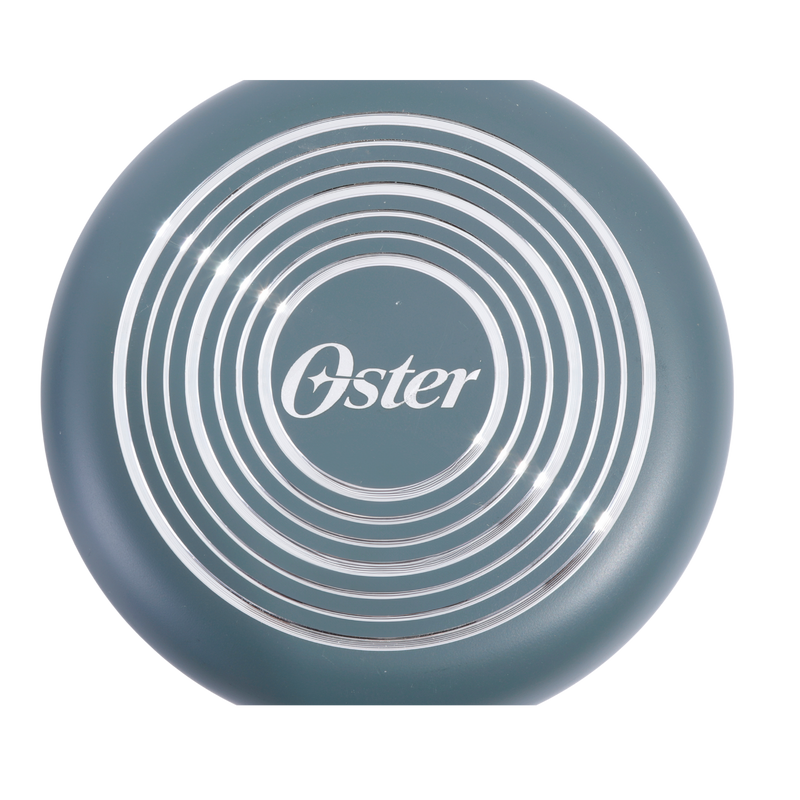 Oster Sutterville Choice 10pc Aluminum Cookware Set w/ Flat Glass Lid - Ceramic Non-Stick Interior - Soft Touch Handle - Gift Box w/ Remailer