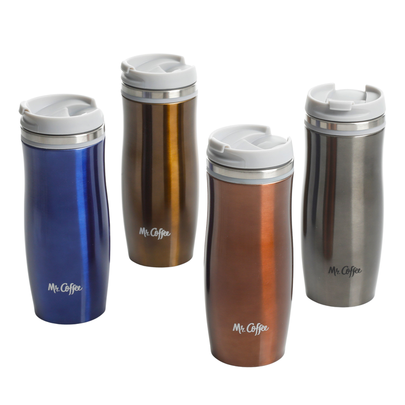 Mr. Coffee Kendrick 12.5 oz Stainless Steel Thermal Tumbler - 4 ssort colors Double Wall - GBX