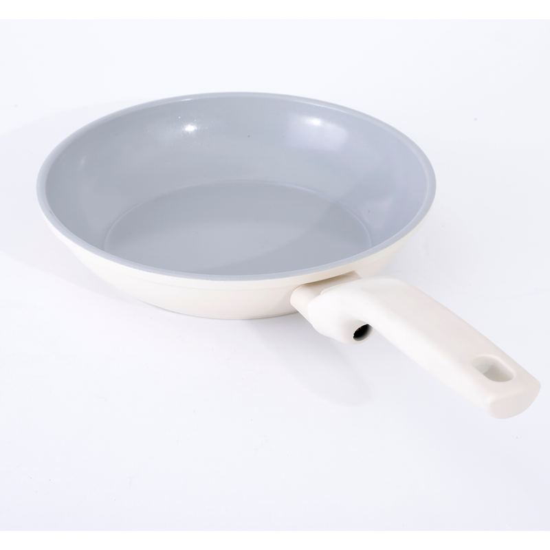 Gibson Home Barnsdall10" Forged Aluminum Frying Pan - Ceramic Nonstick Interior- Soft Touch Handle - Color Label