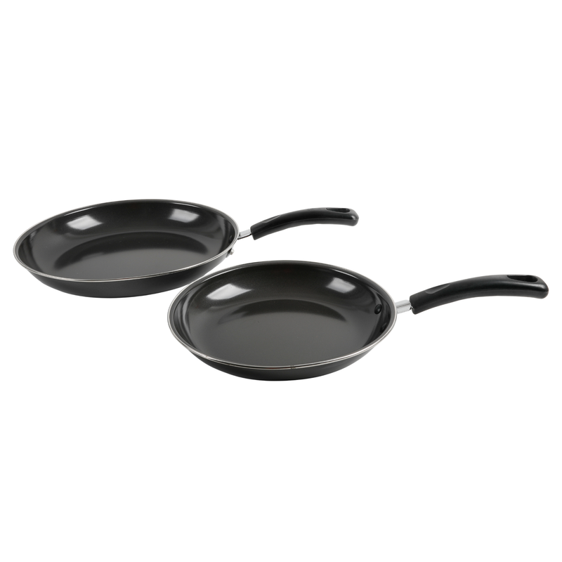 Gibson Home Highberry 2 pc Carbon Steel Fry Pan Set - Shrink Wrap w/ Color Label