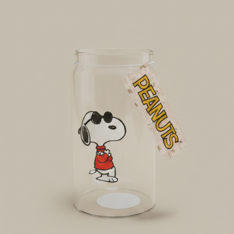 Peanuts Summer Day 16oz Decorated Glass Tumbler - Open Stock w/ UPC Label
