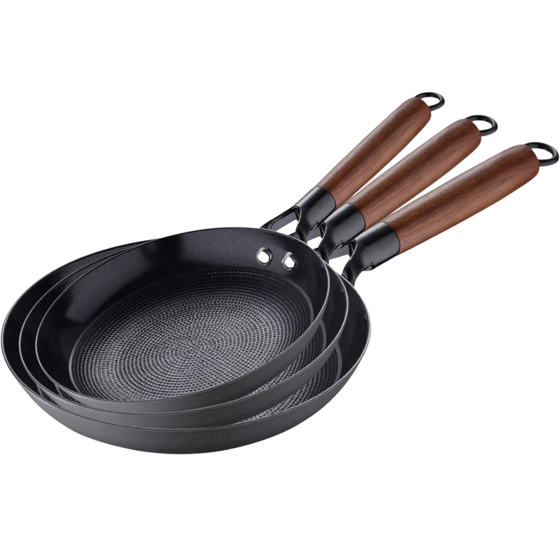 Babish 11" Cast Iron Frying Pan - Honey Comb Textured - Color Sleeve