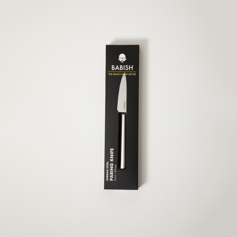 Babish 3.5" German Steel Paring Knife - Gift Box w/ Remailer