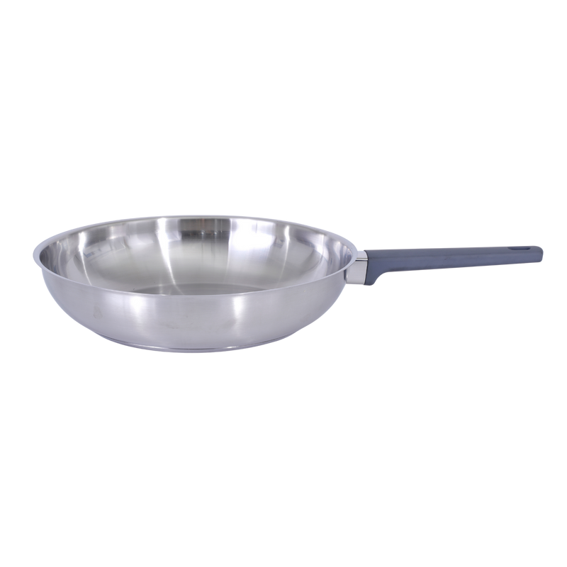 Oster Beauford 12" Stainless Steel Frying Pan - Soft Touch Handle - 5 Ply Base - Color Sleeve