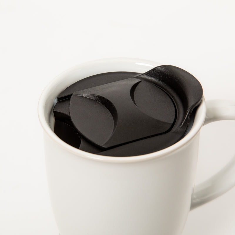 Mr. Coffee Coupleton 15oz Travel Cup w/ Lid - Stainless Steel & Stoneware - Open Stock: White