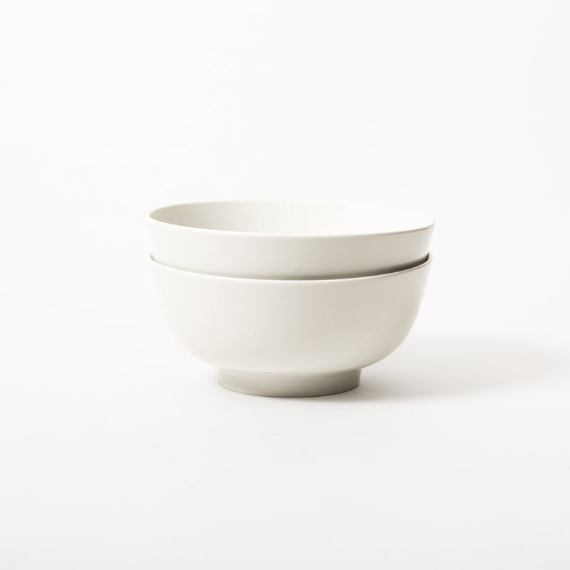 Gibson Home Great Essentials 2pc 6.9" Noodle Bowl Set - White - Fine Ceramic - 4 Way Color Sleeve